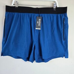Rhone Mako Tech Short Unlined Blue 5 Inch Inseam Mens XXL 101199-417 NWT